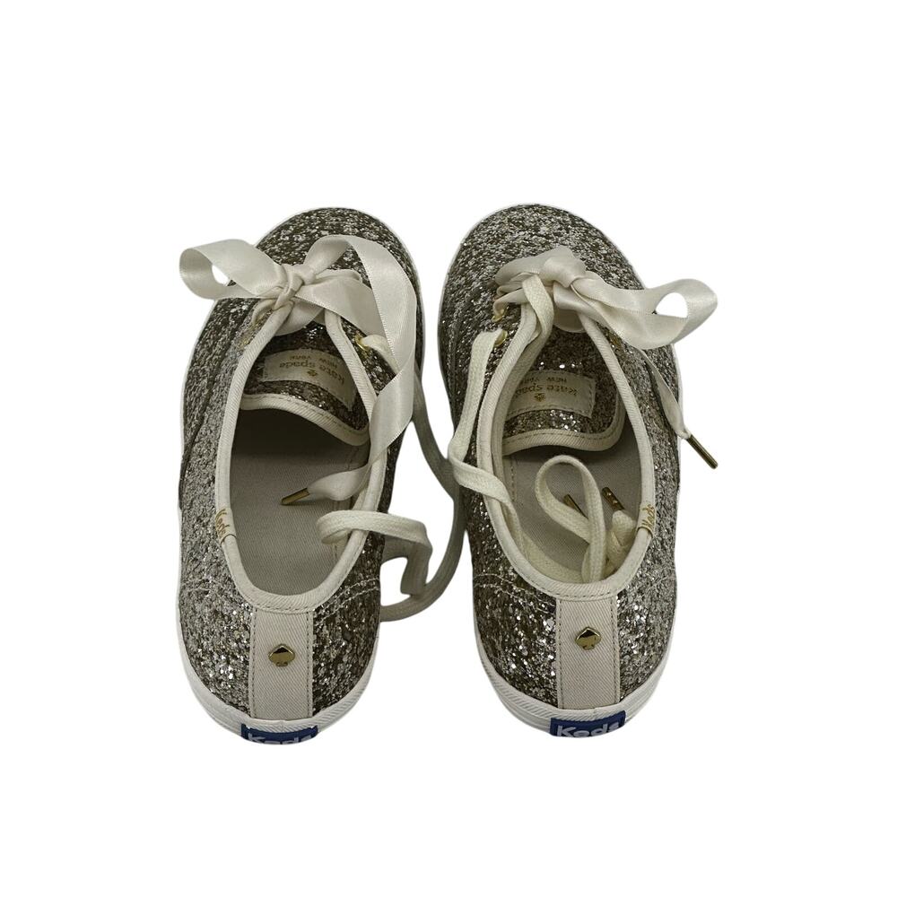Keds X Kate Spade New York Glitter Sneakers Stylish Comfy Glam Chic Size 7.5 - Picture 2 of 10